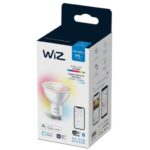 Bec LED RGB inteligent WiZ Connected Colors, Wi-Fi, GU10, 4.9W (50W) ,345lm, lumina alba si color (2200-6500K), compatibil Google Assistant/Alexa/Siri - Image 2