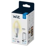 Bec LED inteligent WiZ Connected Dimmable C37, Wi-Fi, E14, 4.9W (40W) ,470 lm, lumina calda (2700K), dimabil, compatibil Google Assistant/Alexa/Siri - Image 2