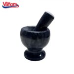 MOJAR CU PISTIL DIN MARMURA, DIA 9.5 CM, NEGRU, VANORA HOME