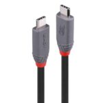 Cablu Lindy USB4 240W USB Type C, putere maxima  240W, 100W , lungime 2 metri, latime de banda supotata 40Gbps, gri - Image 2