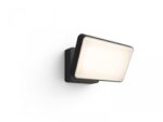 Proiector LED inteligent Philips Hue Welcome, 20.5W (80W), 2300 lm ,lumina calda (2700K), dimabila, IP44, 160x220x153mm, Negru