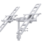 Suport dublu pentru panouri solare 2x VIGI 90W, din otel galvanizat, unghi de reglare manual: 5°~55°, stalp compatibil: Ø80-160 mm, greutate: 20kg.
