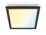 Panou LED WiZ Panel SQ, Wi-Fi, control vocal, 36W, 3400 lm, luminaalba(2700-6500K), IP20, 60cm, Negru