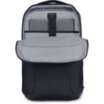Dell EcoLoop Essential Backpack 16" CP3724 Colour: Black, Features: Made with solution-dyeing process for polyester that can generate up to 97% less greenhouse gas emissions, water impact and fossil fuels than traditional dyeing processes, Exterior main fabric is made with 100 recycled plastic - Image 4