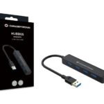 CONCEPTRONIC C4PUSB3 4-Port USB 3.0 Hub with Power Jack, 23.5 x 101 x 26 mm