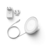 Lampa LED RGB Philips New Hue Bloom (gen4), Bluetooth, 7.1W, 500 lm ,lumina alba si color (2000-6500K), IP20, 12.6cm, Alb - Image 5