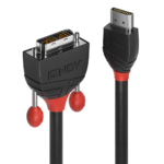 Cablu Lindy HDMI to DVI-D Cable, lungime 5m, rezolutie maxima 1920x1200@ 60Hz, latime de banda suportata 4.95 Gbps, negru - Image 2