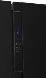 Side by Side HEINNER HSBS-H439NFBKWDE++, No Frost, 439 L, Clasa E, Dozator apa, Negru - Image 3