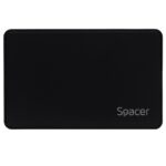 Rack extern HDD/SSD 2.5" Spacer USB-C 3.1 negru - Image 2