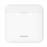 Hikvision wireless repeater, DS-PR1-WE(B), Comunicatie bidirectionala 868 MHz, Afisaj cu led 3: Register/Signal (Green/Red), Power (Green), Fault (Amber),RF Distance:1600m (Open area), material: plastic, culoare:alb, dimensiuni: 150x150x25mm, greutate: 0.372 g