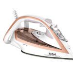 Fier de calcat Tefal Turbo Anti-Calc FV5697E1, 3000W, jet abur 270 g/min, abur variabil 0-50 g/min, colector anticalcar, oprire automata, alb/roz