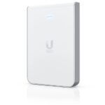 UBIQUITI Unifi6 In Wall Access Point, U6-in, Dual-Band WIFI6, 2.4 GHz 573.5 Mbp, antena 5dbi, 5 GHz 4.8 Gbps, antenna 5.9dbi, standard wireless: 802.11a/b/g WiFi 4/WiFi 5/WiFi 6, 300+ clienti, interfa management- Bluetooth,POE, dimensiuni: 139.66 x 96 x 31.19 mm, greutate: 460g.