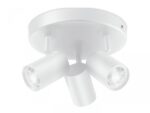 Spot LED RGB WiZ Imageo, Wi-Fi, Bluetooth, control vocal, 3xGU10, 3x5W, 1035 lm, lumina alba si color (2200-6500K), IP20, 12.3x21cm, Metal, Alb - Image 2