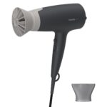 Uscator de par Philips BHD351/10, 2100W, Accesoriu Thermo Protect, Ingrijire cu ioni, 6 setari de viteza/temperatura, Cap de coafare  14 mm, Gri, L x A x I (mm) 90x295x215