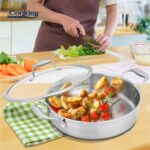 CRATITA INOX+CAPAC STICLA 26X7CM, 3.5L, ATOMIC3, COOKING BY HEINNER - Image 6