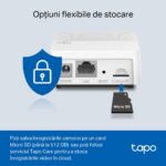 TP-Link Sonerie video smart TAPO D230S1, Senzor: 1/2.7“, Lentile F/NO: 2.1, IR pana la 7m, Rezistenta la ap: IP64, Unghi vizualizare: 160° pe diagonală, Rezolutie: 2K 5MP (2560 × 1920px), Compresie video: H.264, Microfon și difuzor încorporate, Standarde și Protocoale: IEEE 802.11b/g/n, 2.4 GHz - Image 4