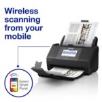 EPSON WORKFORCE ES-590W A4 SCANNER, Format A4, Scanner CIS, Sursa lumina LED, Rezolutie: 600 x 600 DPI, Senzor ultrasonic, Touchscreen 10.9cm, Viteza scanare: 45ppm, Capacitate : 100 coli, Volum zilnic:5000 pagini, Duplex single pass, Interfata: USB, WI-FI, LAN, Dimensiuni: 296‎ x 169 x 167 mm - Image 4