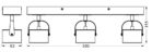 Spot LED triplu ajustabil Ledvance DECOR JUPITER, 16.5W, 1500 lm, lumina calda (3000K), IP20, 500x155x83mm, metal/policarbonat, Argintiu - Image 3