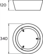 Plafoniera LED Philips Dawn CL258, 14W, 1100 lm, lumina calda (3000K), IP20, 34cm, Metal/Plastic, Alb - Image 3