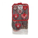 Set Heinner bucatarie 3 piese Craciun Gri - Image 2