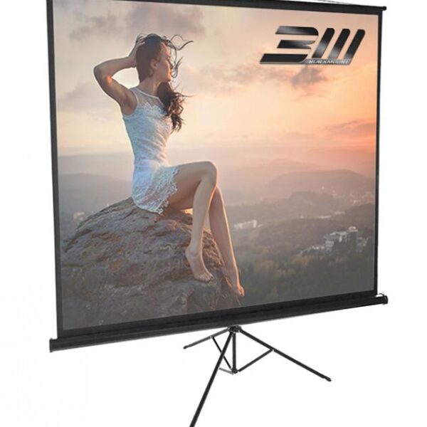 Ecran proiectie trepied, 200 x 200 cm, BlackMount, Format 1:1