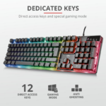 Tastatura Trust GXT 835 Azor, gaming, neagra - Image 5