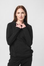 HANORAC COTON DANTELA FEMEI BLACK-XL - Image 2