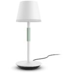 Lampa LED RGB Philips Hue Go, Bluetooth, cu acumulator, 6W, 530 lm ,lumina alba si color (2000-6500K), dimabila, IP20, 35cm, Metal, Alb - Image 2