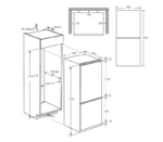 Combina Incorporabila Candy CBL5519EVW Combi, Fresco, 185 cm, A++/E, Low Frost, Wi-Fi/BLU, open door alarm, wine rack chromed, reversible door, super cool/super freeze - Romania - Image 3