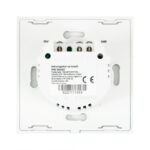 Intrerupator dublu cu touch PNI SH202 din sticla, alb cu LED indicator, Butoane iluminate - Butoane tactile - Front din sticla, Sarcina maxima suportata: 200 W, Dimensiuni: 85 X 35 X 85 mm, Greutate: 120g, - Image 4