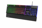 Tastatura gaming cu fir iluminata Serioux Nexor, interfata USB, numar de taste: 104, material ABS, anti-ghosting: 19 taste, lungime cablu 1.5m PVC, dimensiuni (LxAxH): 435.74 × 178.54 × 33.62 mm, negru - Image 3
