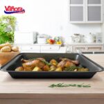 TAVA CUPTOR TEFLON 42X29X5 CM, EASY BAKE, VANORA HOME - Image 3