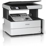 Multifunctional inkjet mono Eco tank M2170, dimensiune A4 (Printare, Copiere, Scanare), viteza 39ppm alb-negru, rezolutie 1200 x 2400 dpi, alimentare hartie 250 coli, scanner CIS rezolutie 1200x2400 dpi, Ecran LCD 3.7cm, interfata: USB, Ethernet, WiFi, Wi-Fi Direct, consumabile: C13T01L14A