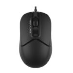 Mouse A4tech FM12 Black, cu fir, negru