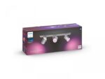 Spot LED RGB Triplu Philips Hue Argenta, Bluetooth, 3xGU10, 3x5.7W ,3x350lm, lumina alba si color (2000-6500K), IP20, Metal, Argintiu - Image 2