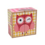 PUZZLE DIN LEMN CU ANIMALE, 4 PIESE, MOMKI - Image 2