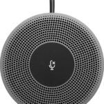 Microfon conferinta Logitech pt. MeetUp, dimensiuni 13.4 mm x 83 mm x 83 mm, cablu  6m, negru/gri