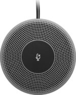 Microfon conferinta Logitech pt. MeetUp, dimensiuni 13.4 mm x 83 mm x 83 mm, cablu  6m, negru/gri