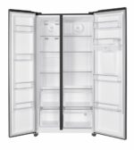 Side by Side HEINNER HSBS-HM529NFINVDGWDE++, No Frost, 529 L, Clasa E, Dozator apa, Gri antracit texturat - Image 2