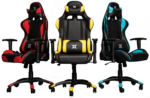 Scaun gaming X by Serioux, Torin, ajustabil, piele sintetica, piston pe gaz, manere reglabile, baza stea cu 5 picioare, greutate maxima admisa 150Kg, perne detasabile, negru si rosu - Image 2