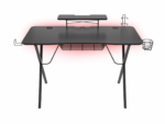 Birou gaming Genesis Holm 300, MDF, suporta pana la 60kg, iluminare RGB, negru - Image 3