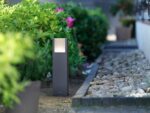 Stalp LED pentru iluminat exterior Philips Arbour, 6W (47W), 600 lm ,lumina calda (2700K), IP44, 400x100mm, Antracit - Image 4