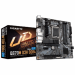 Placa de baza Gigabyte Q670M D3H, Socket 1700, DDR4, Micro-ATX