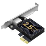 Adaptor wireless TP-Link, TX201, 2.5 Gigabit PCIe, Standarde și Protocoale: IEEE 802.3, IEEE 802.3u, IEEE 802.3ab, IEEE 802.3bz, IEEE 802.3x, Interfata: 1× PCI Express 2.1 x 1, 1× RJ45 Gigabit/Megabit Port, Dimensiuni: 120.8 × 98.2 × 21.5 mm.