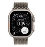 Apple Watch Ultra 3 GPS + Cellular 49mm Natural Titanium Case with Natural Titanium Milanese Loop - Small