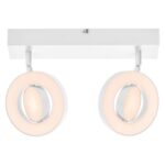 Spot LED dublu ajustabil Ledvance DECOR SATURN, 21W, 2180 lm, lumina alba (3000K-6500K), IP20, 460mm, Alb, clasa energetica F - Image 2