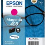 Epson Singlepack Magenta 408 DURABrite Ultra Ink, 14.7 ml, WorkForce Pro WF-C4810DTWF, WorkForce Pro WF-C4310DW.