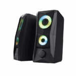 Boxe Trust GXT 606 Javv, iluminare RGB LED, putere maxima 12W, frecventa de raspuns 160 Hz - 20.000 Hz, audio input 3.5mm, negru - Image 2