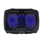 Stand Spacer notebook 17″ Gaming, sita metal, Airflow: 72CFM, 2xfan 12.5cm, 2xfan 7cm cu led albastru, ventilatoare 125 mm x 2 buc, 70 mm x 2 buc, viteza rotatie maxima 1500 +/-10% RPM - Image 6