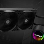 Cooler Procesor GENESIS HYDRIA 240 NEGRU, dimensiune radiator 276x120x27mm, 2 ventilatoare ARGB, Viteza ventilatoare: 500-1550 RPM, Airflow ventilatoare: 80 CFM, Suport AMD: AM4/AM5, suport INTEL: LGA 1151/1156/1150/1200/1700/1851